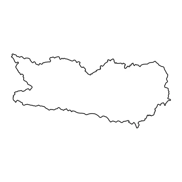 Karinthië Staatskaart Van Oostenrijk Vectorillustratie — Stockvector