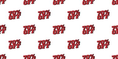 Bayrak deseninde% 70 indirim var. Vektör illüstrasyonu.