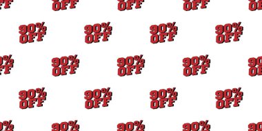 Bayrak deseninde% 90 indirim var. Vektör illüstrasyonu.