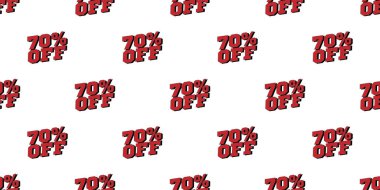 Bayrak deseninde% 70 indirim var. Vektör illüstrasyonu.