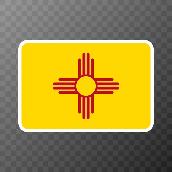 stock vector New Mexico state flag. Vector illustration.