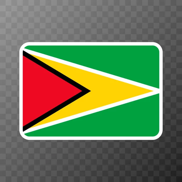 Guyana Flag Official Colors Proportion Vector Illustration — Stock vektor