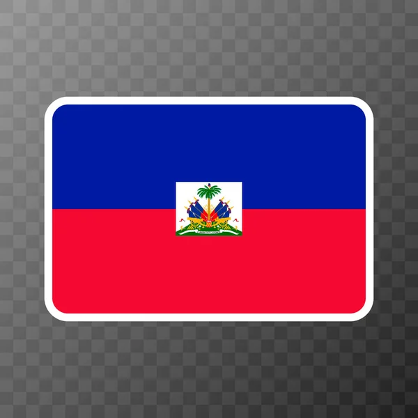 Haiti Flagga Officiella Färger Och Proportioner Vektorillustration — Stock vektor