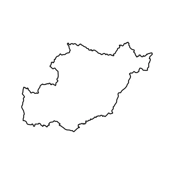 Beja Map Περιφέρεια Πορτογαλίας Εικονογράφηση Διανύσματος — Διανυσματικό Αρχείο