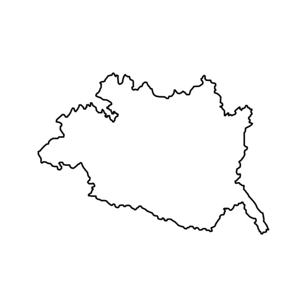 Evora Map District Portugal Vector Illustration — Stock Vector