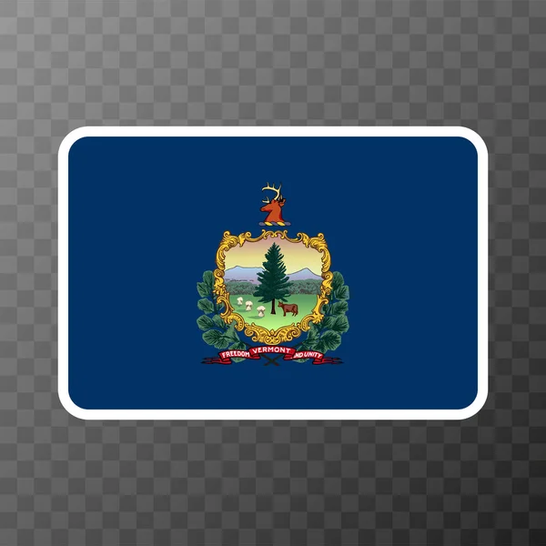 Vermont State Flag Vector Illustration — Stock vektor