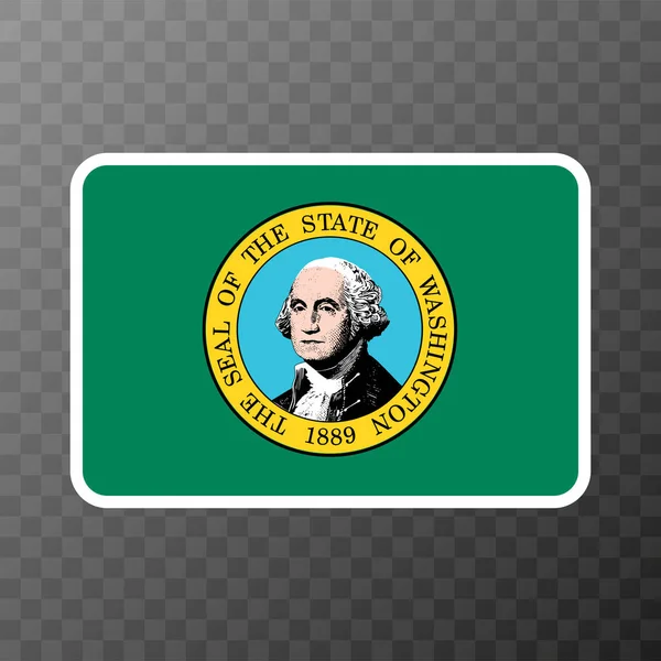 Washington State Flag Vector Illustration — Vettoriale Stock