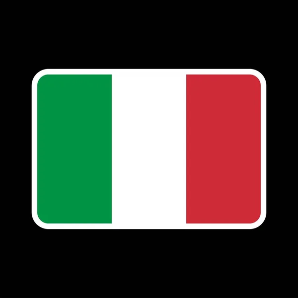 Italien Flagge Offizielle Farben Und Proportionen Vektorillustration — Stockvektor