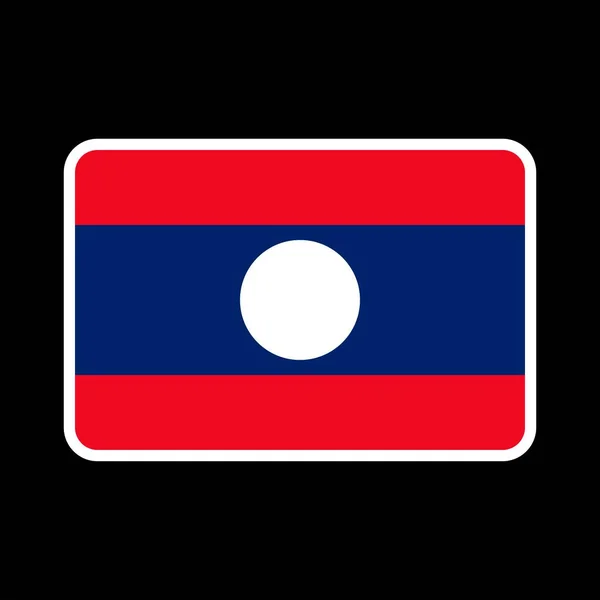 Bandeira Laos Cores Oficiais Proporção Ilustração Vetorial — Vetor de Stock