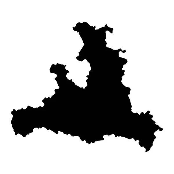 Avusturya Nın Salzburg Eyalet Haritası Vektör Illüstrasyonu — Stok Vektör