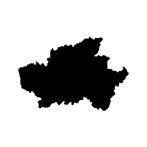 Braga Karte Distrikt Von Portugal Vektorillustration — Stockvektor