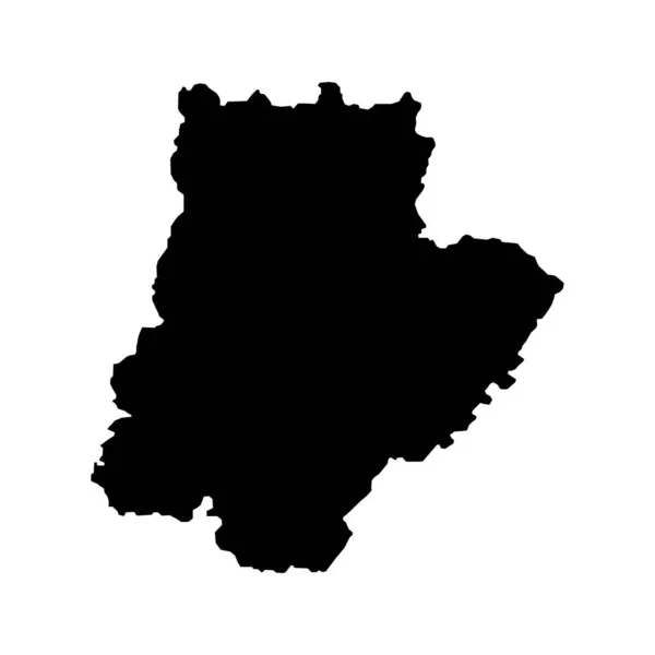 Mapa Braganca Distrito Portugal Ilustración Vectorial — Vector de stock