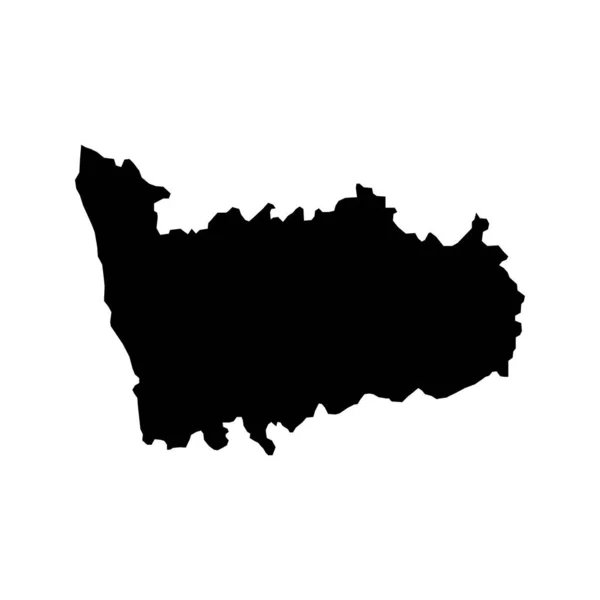 Karte Von Porto Bezirk Von Portugal Vektorillustration — Stockvektor