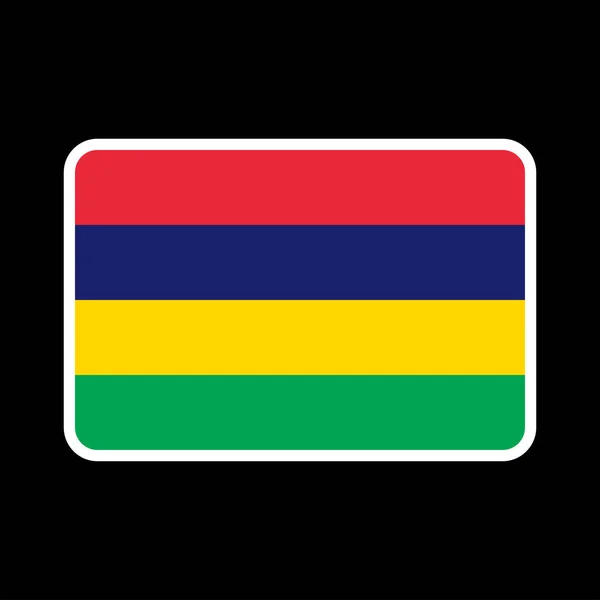 Mauritius Flag Official Colors Proportion Vector Illustration — Wektor stockowy