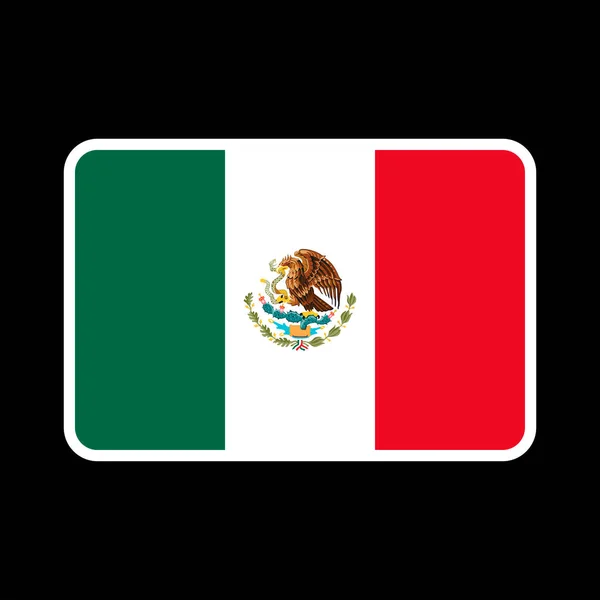 Флаг Мексики Официальные Цвета Пропорции Векторная Иллюстрация — стоковый вектор