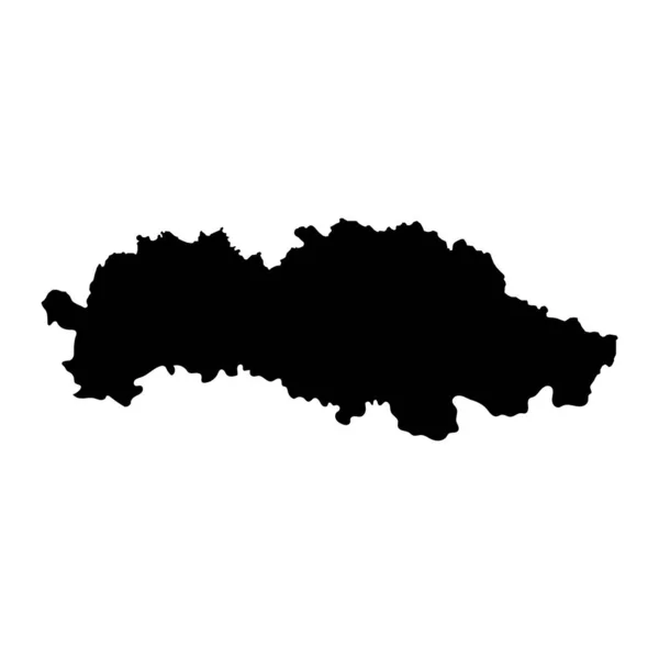 Karte Von Presov Region Der Slowakei Vektorillustration — Stockvektor
