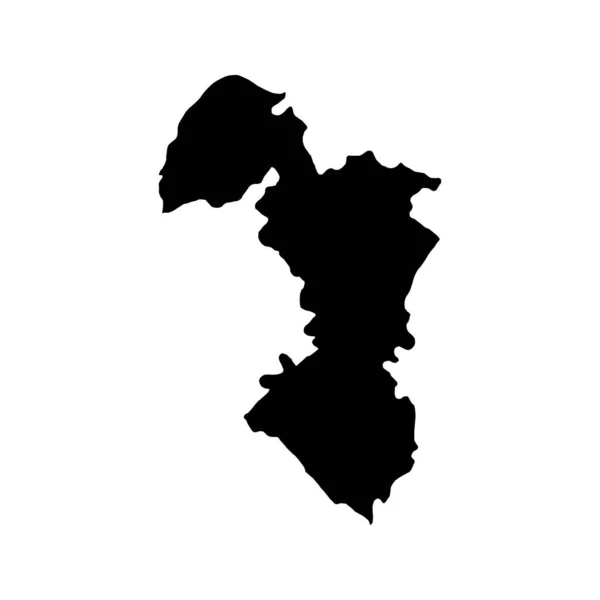 Trnava Χάρτη Περιοχή Της Σλοβακίας Εικονογράφηση Διανύσματος — Διανυσματικό Αρχείο