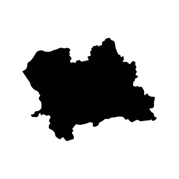Zsolna Térkép Szlovákia Régiója Vektorillusztráció — Stock Vector