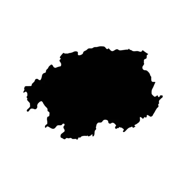 Banska Bystrica Karta Regionen Slovakien Vektorillustration — Stock vektor