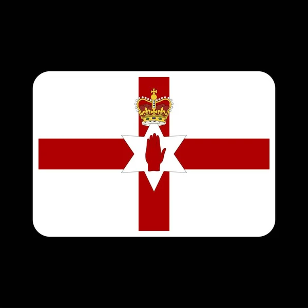 Флаг Северной Ирландии Официальные Цвета Пропорции Векторная Иллюстрация — стоковый вектор