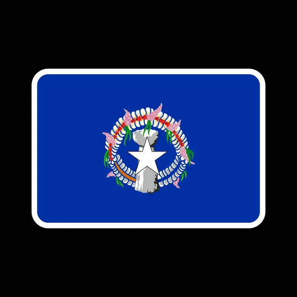 北马里亚纳群岛旗帜 官方颜色和比例 矢量说明 — 图库矢量图片
