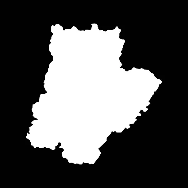 Braganca Map District Portugal Vector Illustration — Stock Vector