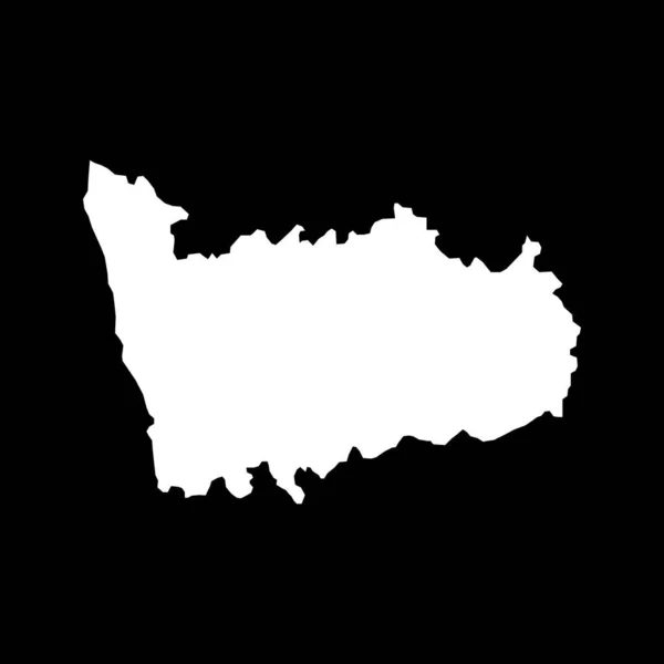 Kaart Van Porto District Portugal Vector Illustratie — Stockvector