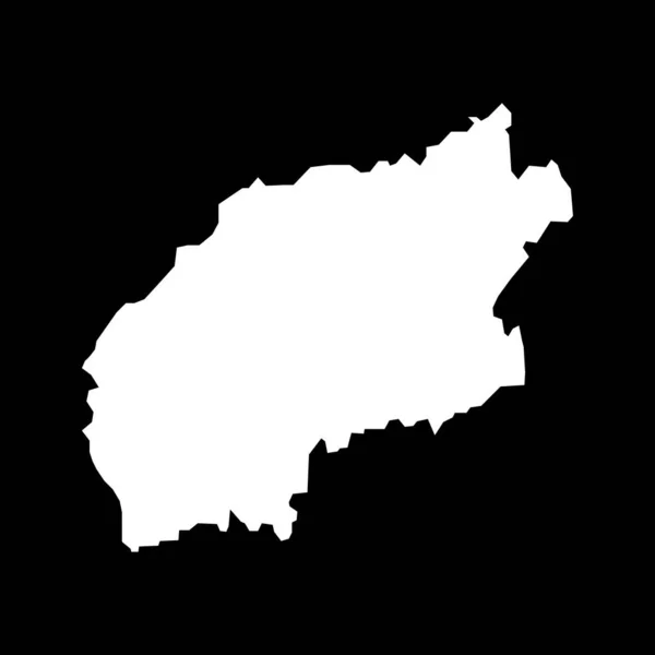 Viana Castelo Mapa Dystrykt Portugalii Ilustracja Wektora — Wektor stockowy