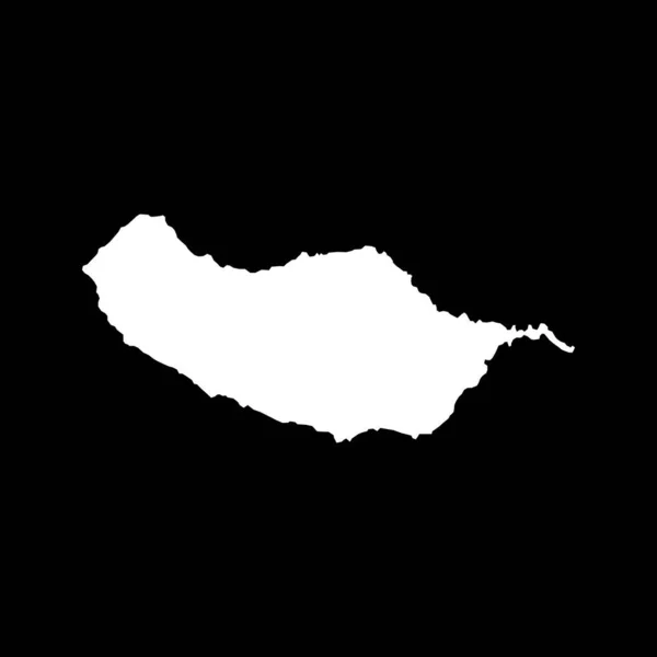 Autonoma Regionen Madeiras Karta Portugisiska Distriktet Vektor Illustration — Stock vektor
