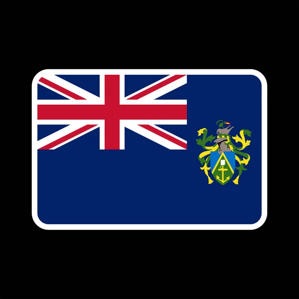 Pitcairn Islands Vlag Officiële Kleuren Proportie Vectorillustratie — Stockvector