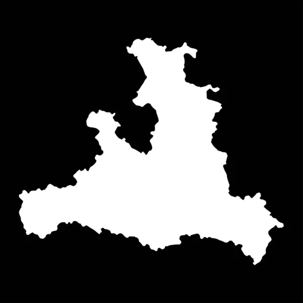 オーストリアのザルツブルク州地図 ベクターイラスト — ストックベクタ
