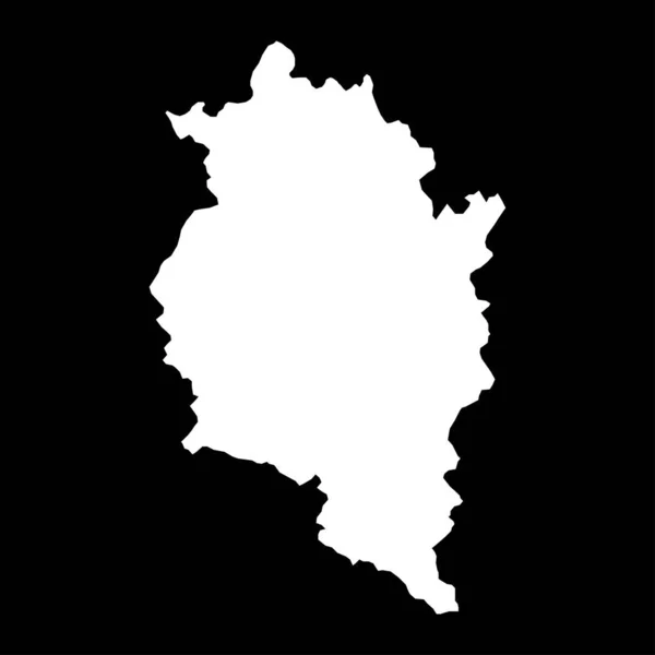 Mapa Estado Vorarlberg Áustria Ilustração Vetorial —  Vetores de Stock