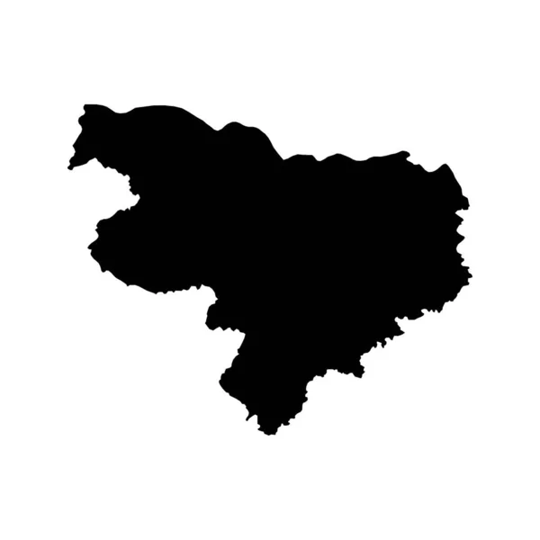 Χάρτης Άνω Καρνιόλα Περιοχή Της Σλοβενίας Εικονογράφηση Διανύσματος — Διανυσματικό Αρχείο