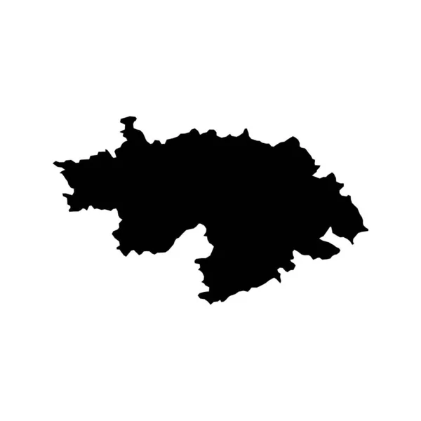 Central Sava Karta Regionen Slovenien Vektorillustration — Stock vektor