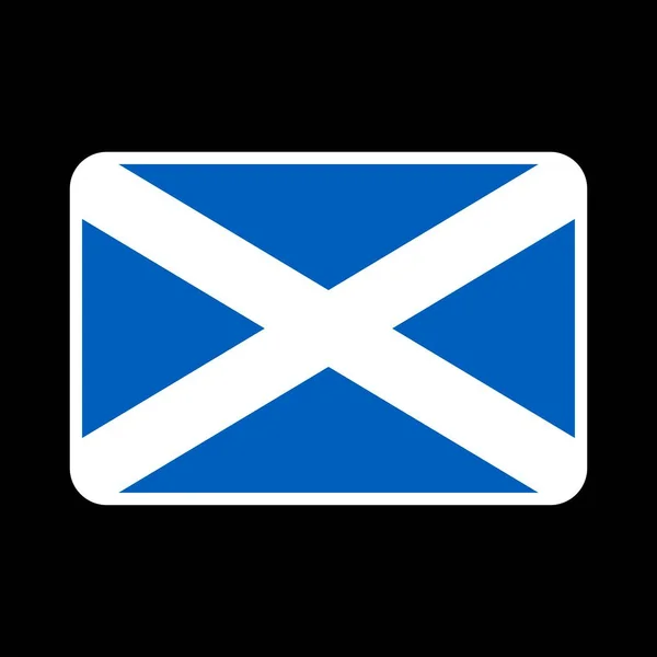 Scotland Flag Official Colors Proportion Vector Illustration — 스톡 벡터