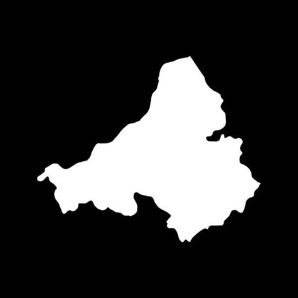 トレンチン地図 スロバキアの地域 ベクターイラスト — ストックベクタ