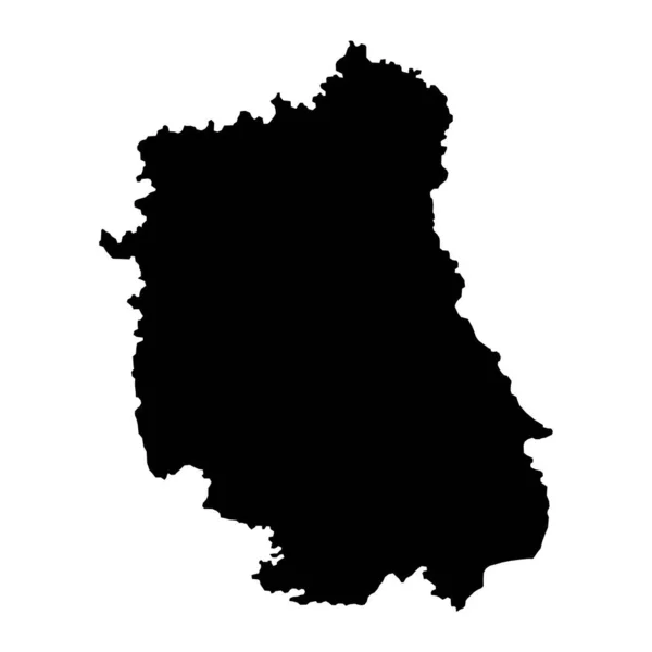 Mapa Voivodia Lublin Província Polónia Ilustração Vetorial —  Vetores de Stock