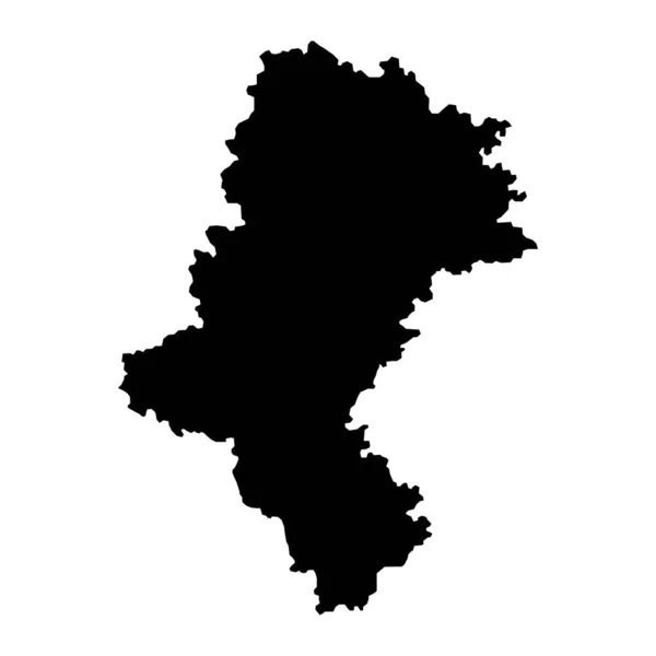Schlesiska Vojvodskapskartan Provinsen Polen Vektorillustration — Stock vektor