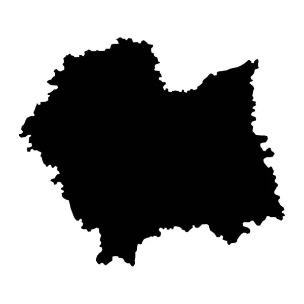 Menos Polónia Mapa Voivodia Província Polónia Ilustração Vetorial — Vetor de Stock