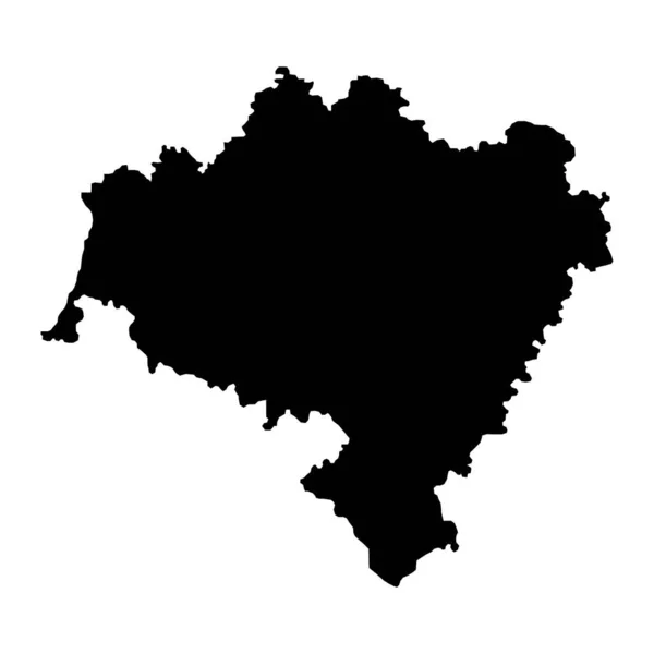 Mapa Voivodia Baixa Silésia Província Polónia Ilustração Vetorial — Vetor de Stock