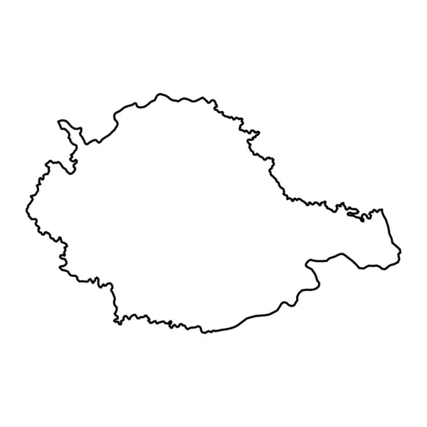Drava Karta Regionen Slovenien Vektorillustration — Stock vektor
