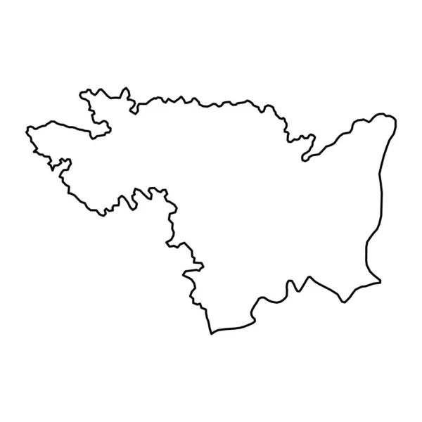 Mapa Baixa Sava Região Eslovénia Ilustração Vetorial —  Vetores de Stock