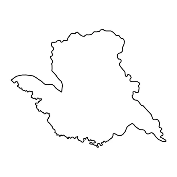 Mura Térkép Szlovénia Régiója Vektorillusztráció — Stock Vector