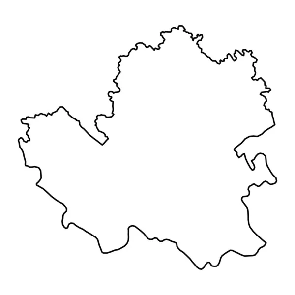 Sydöstra Slovenien Karta Regionen Slovenien Vektorillustration — Stock vektor