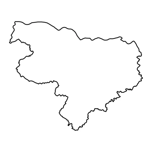 Horní Carniola Map Region Slovinska Vektorová Ilustrace — Stockový vektor