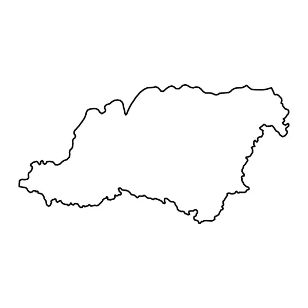 Mappa Della Carinzia Regione Slovenia Illustrazione Vettoriale — Vettoriale Stock