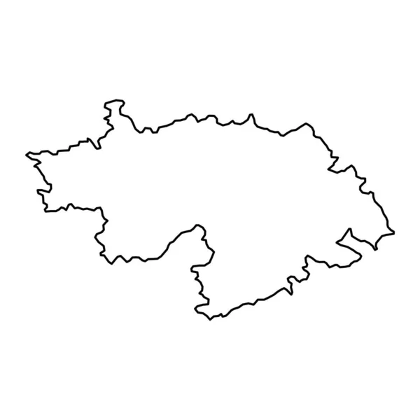 Central Sava Map Region Slovenia Vector Illustration — Stock Vector