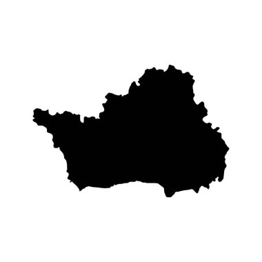 Romanya 'nın merkezi kalkınma bölgesi haritası. Vektör illüstrasyonu.