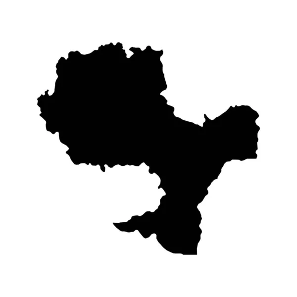 Sud Est Mapa Região Desenvolvimento Região Roménia Ilustração Vetorial — Vetor de Stock