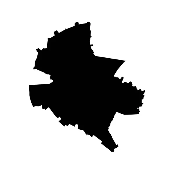 Bucharest Development Region Map Romania Приклад Вектора — стоковий вектор